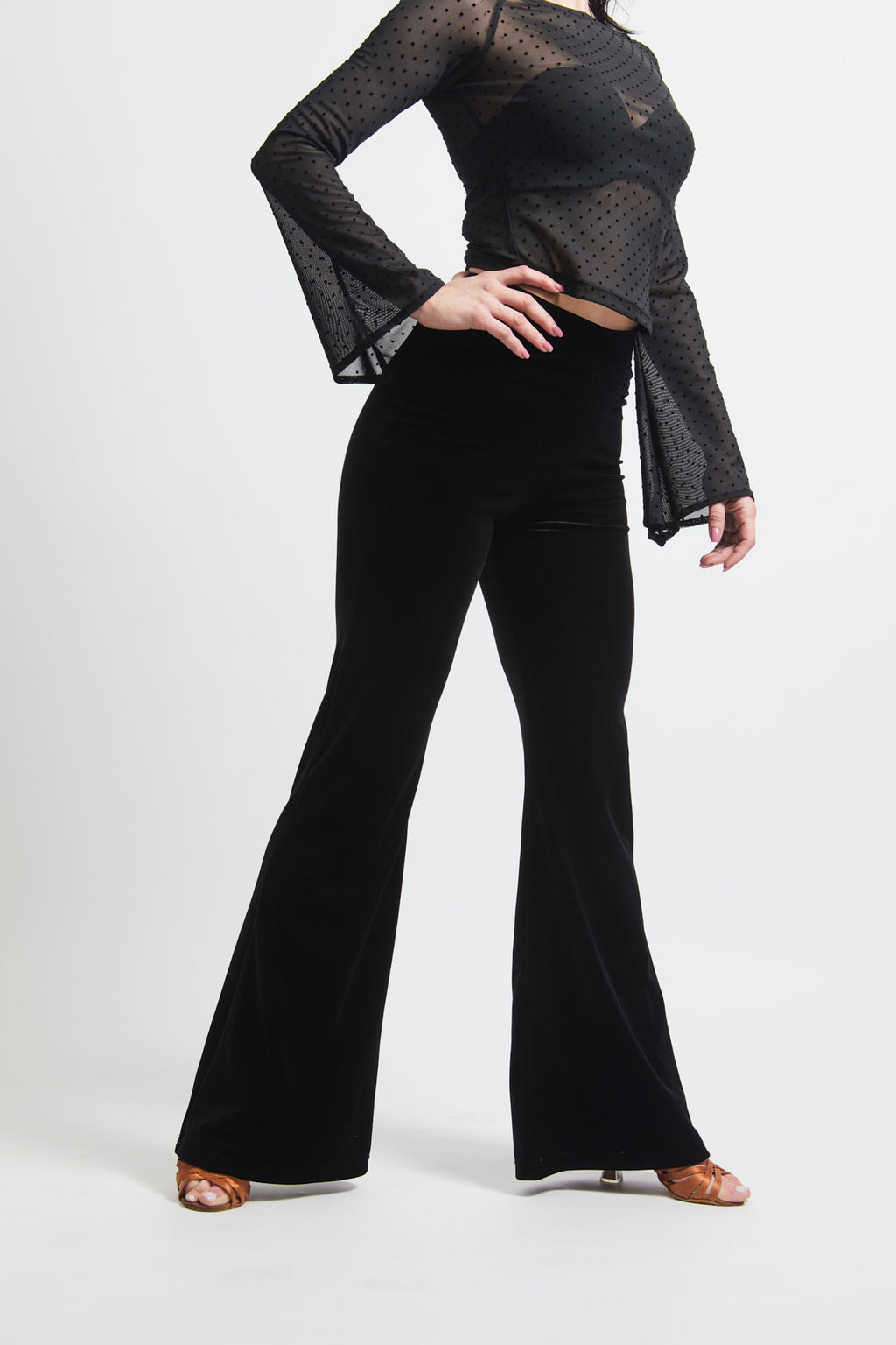 Velvet Flared Pants