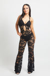 Amelia Lace Bodysuit Black